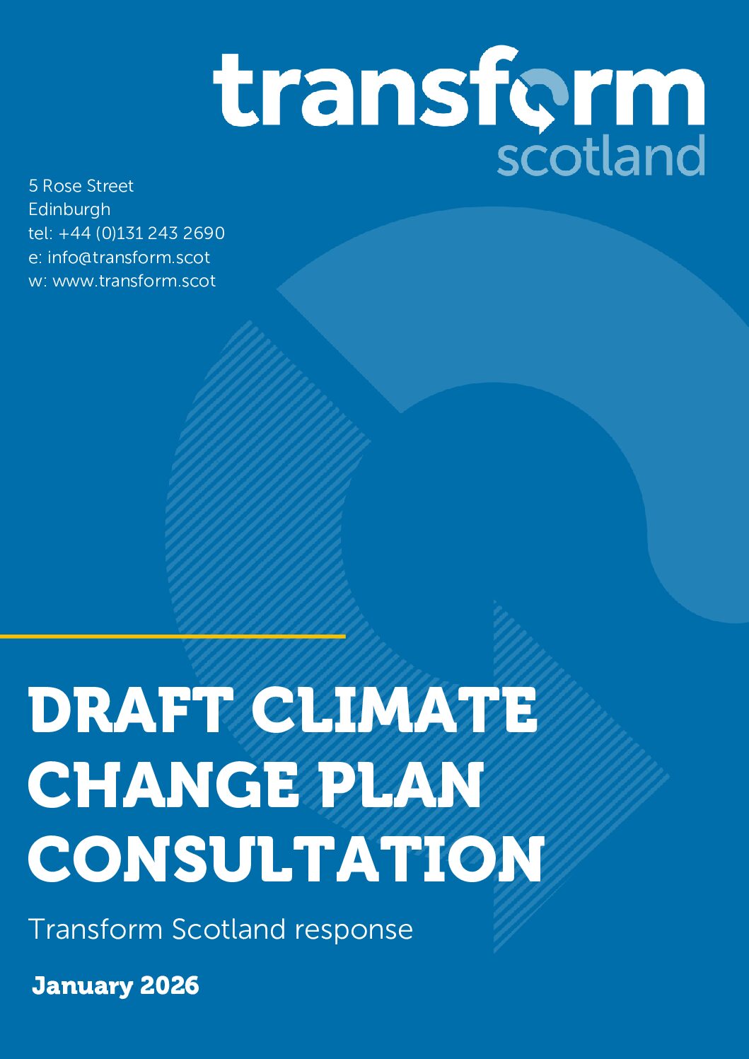 Draft Climate Change Plan | response